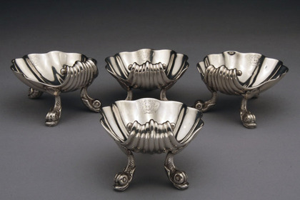 Georgian Silver Scallop Shell Dishes (set of 4) - Escallop